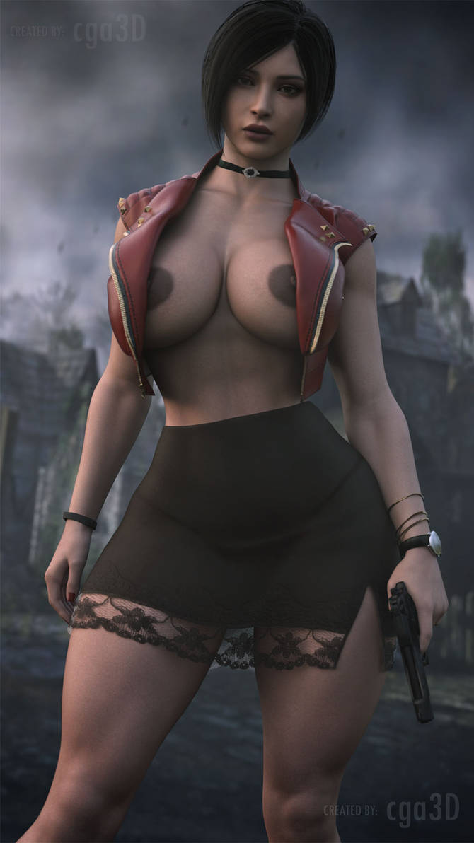 1girls, 3d, abs, ada wong, ada wong (adriana), ass, big ass, big breasts, bracelets, breasts, breasts out, bubble ass, bubble butt, capcom, cga3d, choker, clothed, clothed female, clothes, clothing, curvaceous, curvy female, curvy figure, erotichris, exposed breasts, female, female only, huge breasts, open jacket, resident evil, resident evil 4, resident evil 4 remake, see-through, see-through clothing, see-through skirt, skirt, solo, thick ass, thick thighs, thong, tight clothing, tights, toned, toned legs, voluptuous, voluptuous female, wide hips