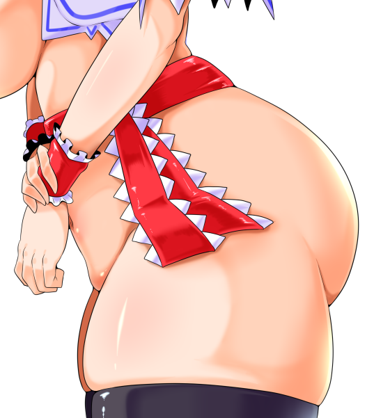 alice_margatroid huge_ass huge_breasts keinoyounamono midriff navel ribbon skindentation thick_thighs touhou