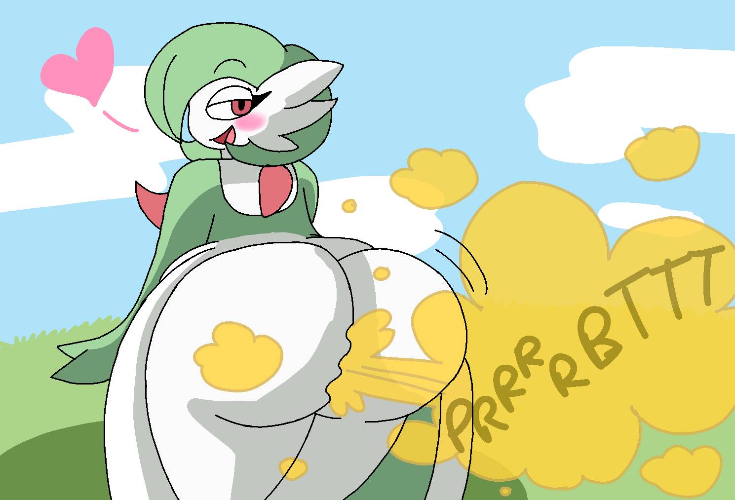 ass big_ass big_butt brap brappycatty bubble_ass bubble_butt enormous_butt fard fart fart_fetish farting farting_at_viewer farts fetish gardevoir gassy pokemon pokemon_(species) pooting seductive smelly_ass sniffable_ass thick_ass thick_thighs yoshizilla