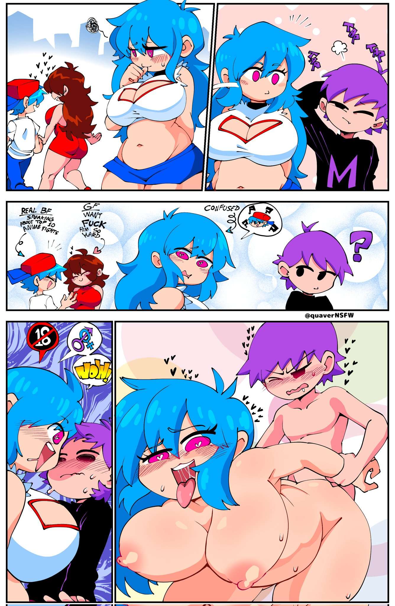 big_breasts black_eyes blue_hair boyfriend_(friday_night_funkin) commission female female_penetrated fnf friday_night_funkin friday_night_funkin_mod girlfriend_(friday_night_funkin) male male_penetrating male_penetrating_female mob_face purple_hair quavernsfw sex sky_(friday_night_funkin) skyblue toxonity