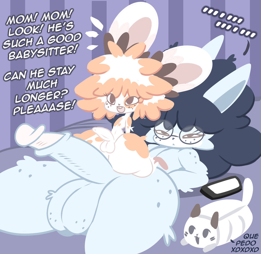 babysitter, big ass, big dick, cub, feline, furry, horny, julylafearata, male, male cub, male only, merry noel (rogywantscoffee), mouse, rat, small penis, smaller male, young, younger male