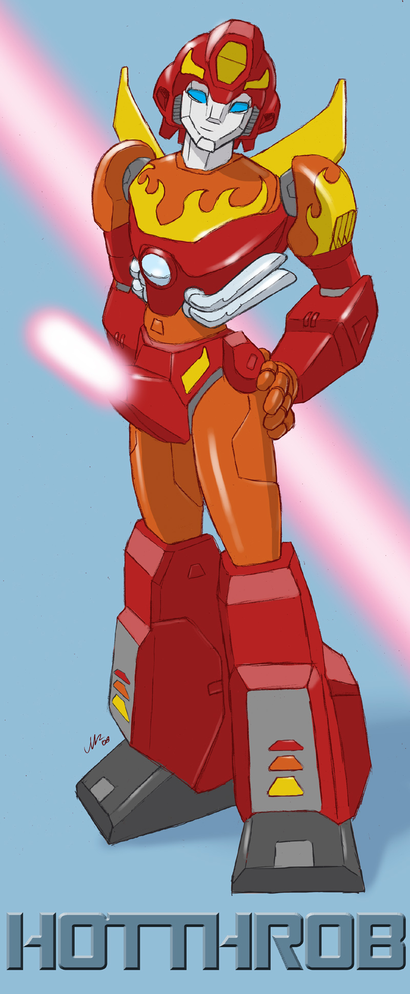 hot_rod looking_at_viewer male male_only penis robot rodimus_prime standing transformers