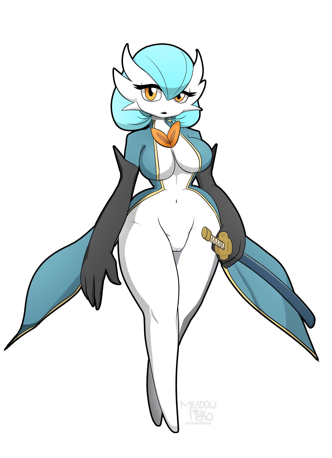 big_breasts breasts cheerycide female gardevoir humanoid pokémon_(species) pokemon pokemon_(species) pussy shiny_pokemon thick_thighs wide_hips