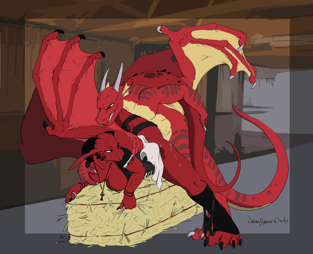 dragon farm female hay male necrodrone necrodrone_(character) scalie sex