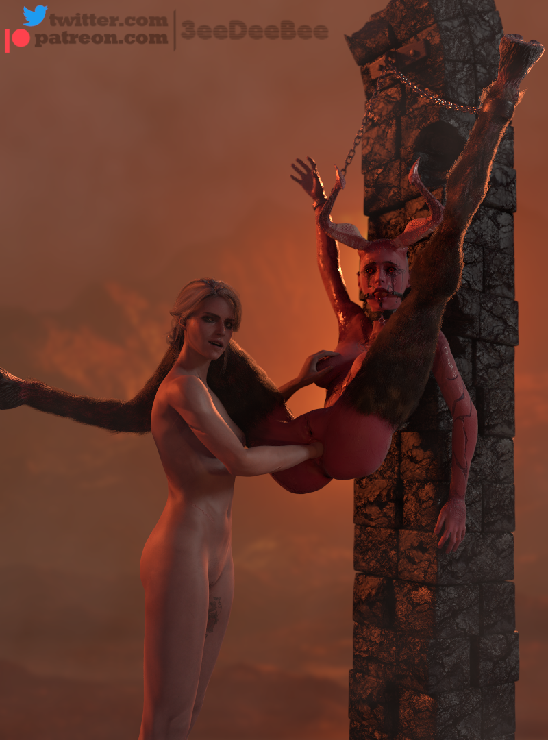 2girls 3d 3eedeebee anal anal_fisting anal_insertion anus ass blender cd_projekt_red chained chains ciri deep_penetration demon demon_girl demon_horns demoness fantasy fist fisting hand_on_breast hell nude nude_female questionable_consent restrained succubus succubus_(the_witcher) succubus_horns the_witcher_(series) the_witcher_3:_wild_hunt