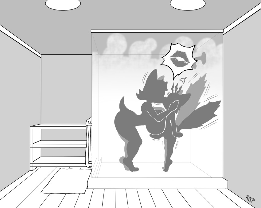 1boy, 1girls, age difference, anthro, ass, bat, big ass, big breasts, big butt, breasts, canid, canine, duo, faceless male, female, fox, from front position, heart, imminent sex, kiss, kissing, large breasts, male, male/female, mammal, michiyoshi, older female, older female and younger male, rouge the bat, sega, sex, shower, silhouette, silhouette sex, silhouetted body, sonic (series), sonic the hedgehog (series), speech bubble, steam, tails, tails the fox, younger male