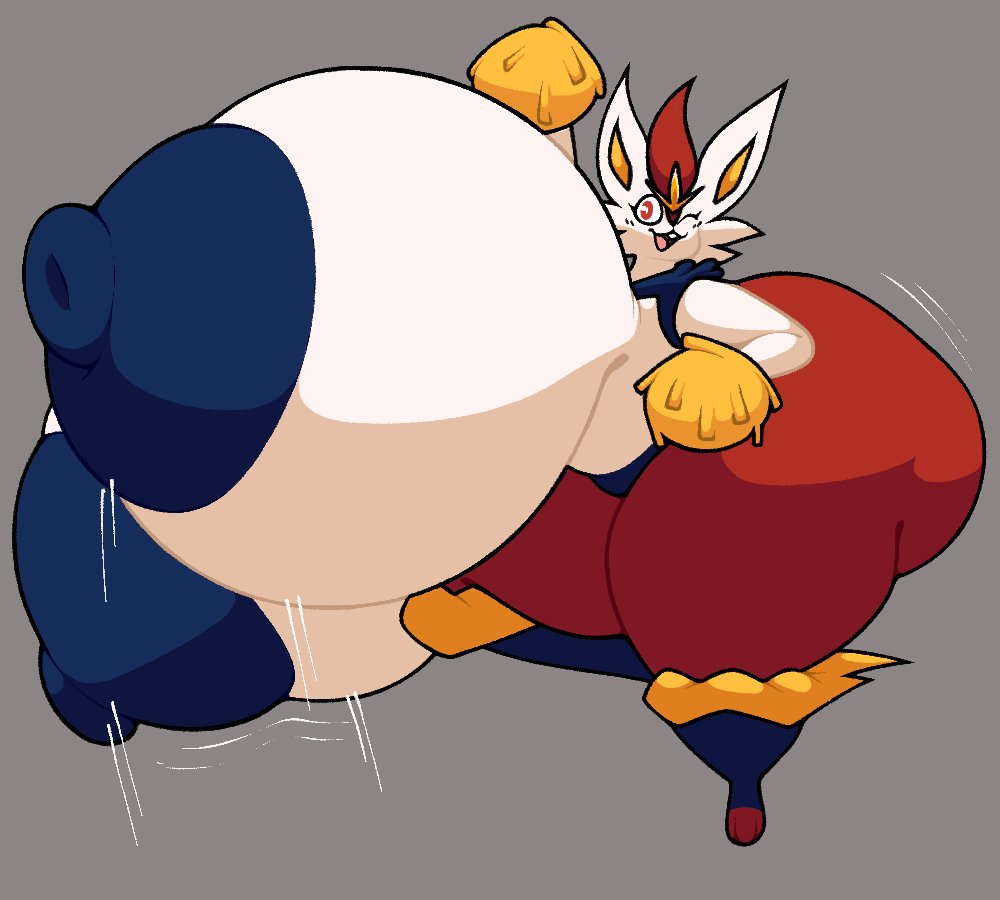 ass, big ass, big breasts, breasts, bubble ass, bubble butt, chip at night, cinderace, female, huge ass, huge breasts, hyper breasts, pokémon (species), pokemon, pokemon (species), tagme