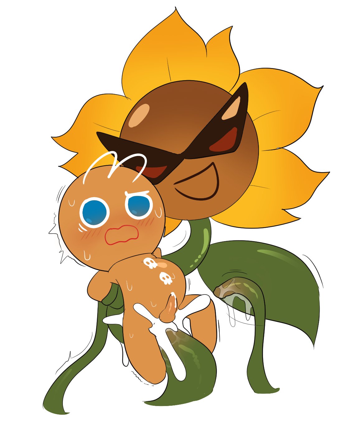 2025, 2boys, animate inanimate, cookie, cookie run, cookie run kingdom, cookie run ovenbreak, cookie run: tower of adventures, cumming, cumming together, cumming while penetrated, devsisters, duo, flora fauna, flower, gay, gingerbrave, gingerbread cookie, gingerbread man, kuwoesque, male, male only, male penetrated, male/male, penis, small penis, smile, stomach bulge, sunglasses, tagme, tentacle penetration, tentacle sex, yaoi