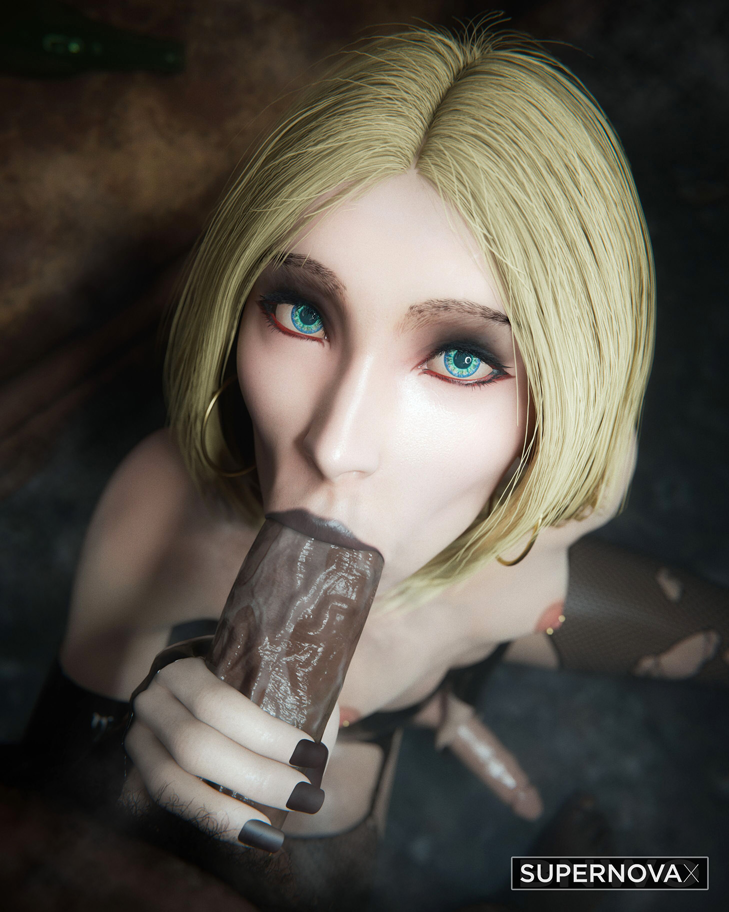 2025, 2boys, 3d, artist name, big penis, blonde hair, blonde male, blowjob, blue eyes, cloud strife, cock, crossdressing, crossdressing male, dark skin, dark-skinned male, duo, earrings, exposed penis, eyeshadow, fellatio, femboy, feminine male, final fantasy, final fantasy vii, final fantasy vii remake, fishnet legwear, fishnet stockings, fishnets, gay, gay sex, giver pov, gloves, hand on penis, handjob, hoop earrings, huge cock, interracial, jewelry, light skin, light-skinned male, long fingernails, long nails, looking at viewer, male, male only, male penetrated, male penetrating, male penetrating male, male/male, masturbating during fellatio, masturbating while penetrated, masturbation, nipple piercing, nipples, oral, oral penetration, oral sex, pale skin, pale-skinned male, partial male, penis, penis in mouth, penis out, penis size difference, pierced nipples, piercing, pov, pubes, pubic hair, saliva, saliva on penis, shirtless, shirtless male, small penis, square enix, squatting, stockings, supernovax, tagme, topless, topless male, watermark, yaoi