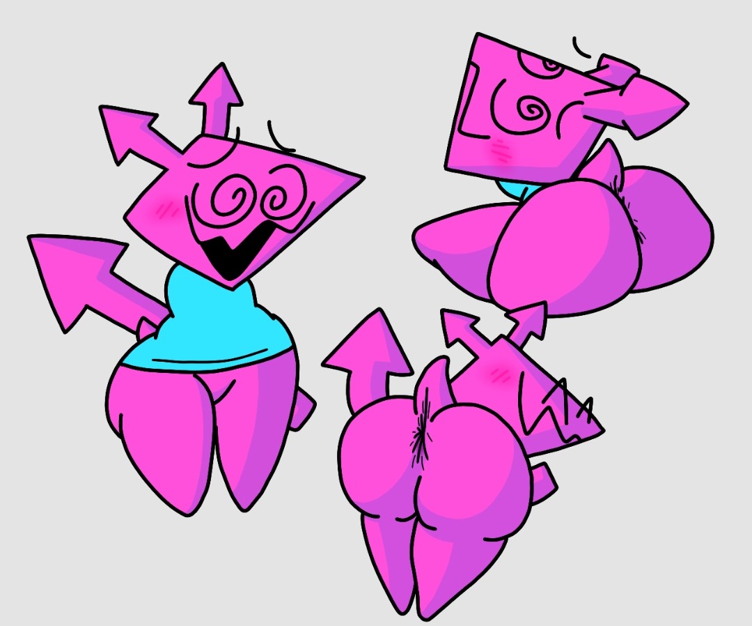 2025 anus ass big_ass big_butt blue_dress blush bubble_butt deltarune deltarune_chapter_2 dress pink_body presenting presenting_hindquarters pussy showing_ass swirly_eyes tagme thatboringfellow thick_ass virovirokun