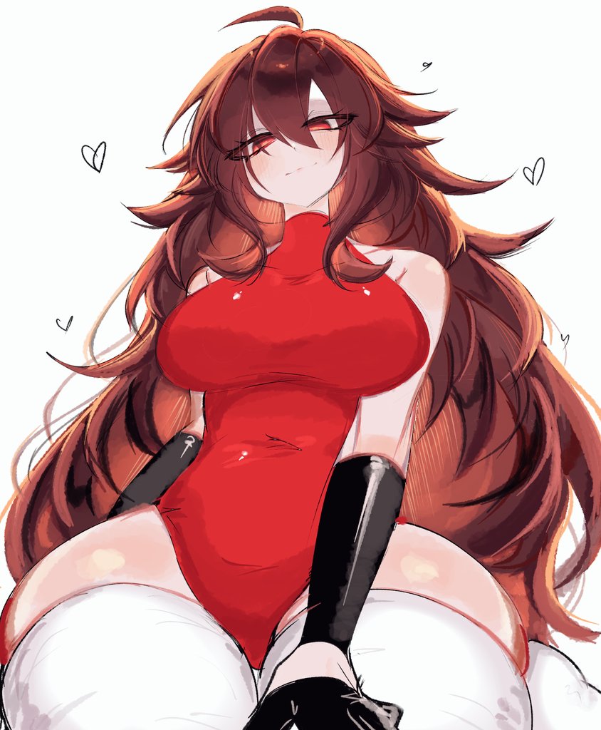 1girls, big breasts, breasts, female, female only, friday night funkin, girlfriend (friday night funkin), heart, light skin, light-skinned female, long hair, looking at viewer, looking down, red dress, red eyes, solo, solo female, tagme, thick thighs, thighhighs, usa37107692, white thighhighs, wide hips