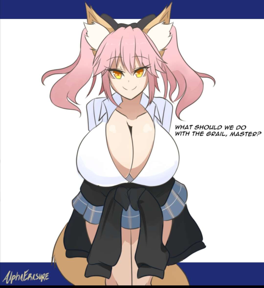 alphaerasure, breast expansion, breast growth, breast growth (enlargement), breasts, fate (series), female, tagme, tamamo no mae (fate)