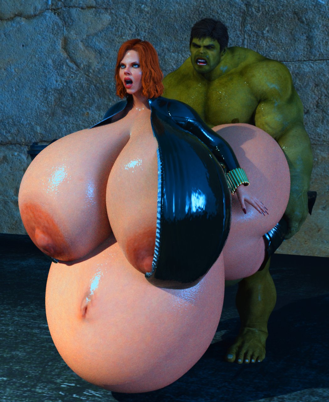3d, 3d (artwork), ass, belly, big ass, big belly, big breasts, big butt, black widow (marvel), bodysuit, breasts, cum, cum inflated belly, cum inside, cumflated belly, cumflation, exposed breasts, female, giant breasts, gigantic ass, gigantic belly, gigantic butt, huge ass, huge belly, huge breasts, huge butt, huge cock, hulk, hulk (series), hyper cumflation, inflation, jackd22, large ass, large belly, large breasts, large butt, male, marvel, marvel comics, massive ass, massive belly, massive breasts, massive butt, natasha romanoff, penis, red hair, scarlett johansson, sex, tagme