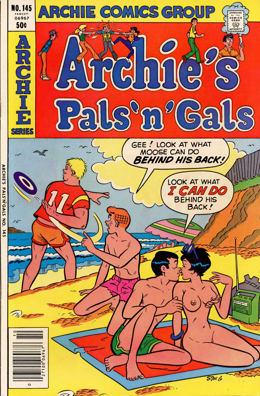 1girls 3boys archie_andrews archie_comics areolae beach beach_towel breast_grab breast_play breasts brown_hair casual cheating cheating_girlfriend comic_cover edit edited female frisbee groping groping_breasts human imminent_sex infidelity kissing male midge_klump moose_mason moriartyhide nipples nude pale_skin public reggie_mantle stan_goldberg thrill_of_almost_being_caught