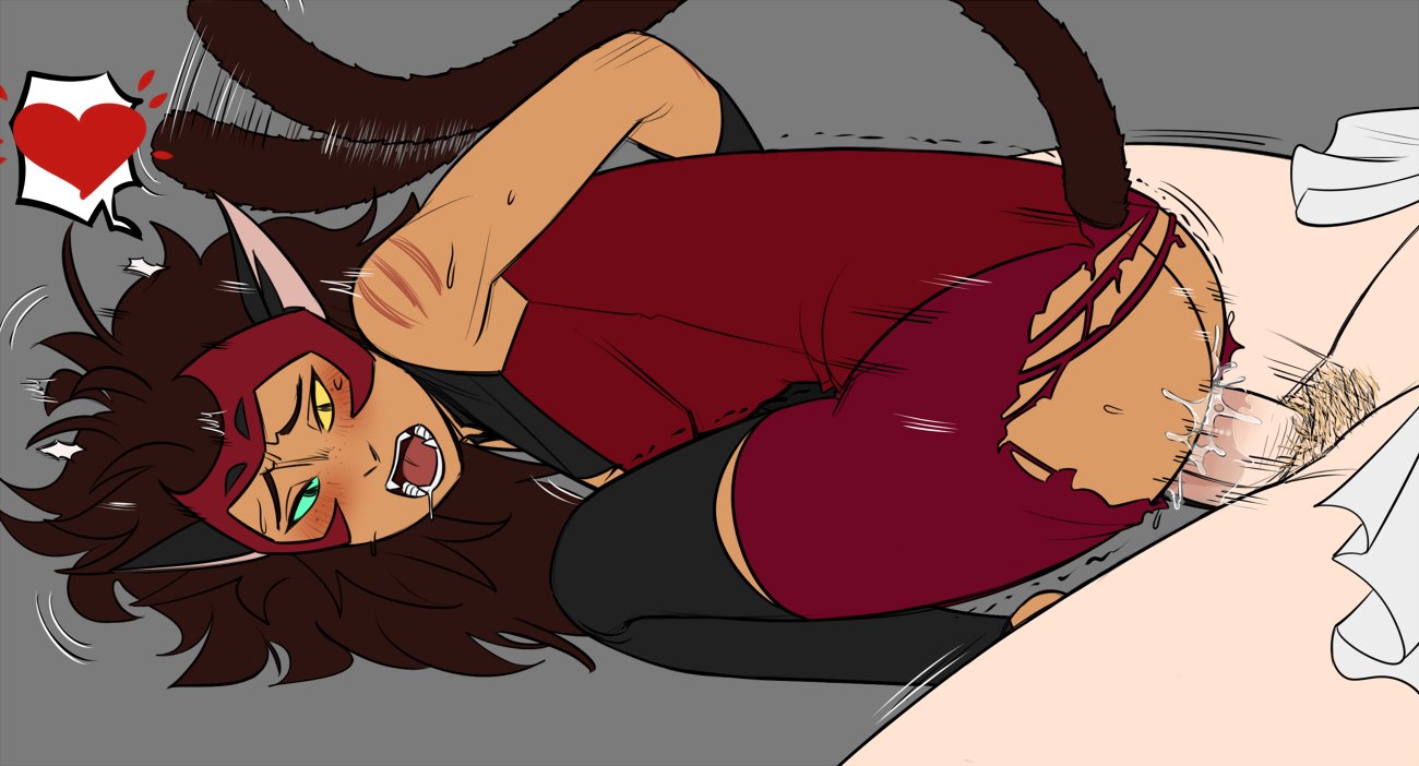 1futa, 1girls, 2020s, 2023, adora, animal ears, arms behind back, ass, bent over, black gloves, black thighhighs, blonde pubic hair, blue eyes, blush, bodysuit, brown hair, brown tail, cat ears, cat girl, cat tail, catgirl, catra, clothed sex, clothing, cum, cum in pussy, cum inside, dark skin, dark-skinned female, fangs, female, freckles, from behind, futa on female, futanari, gloves, grey background, hands behind back, heart, heterochromia, human, humanoid, intersex, large ass, large penis, light skin, light-skinned futa, long hair, looking at partner, looking back, motion lines, nubeinvernal, open mouth, penetration, penis, pubic hair, pussy, pussy juice, red bodysuit, ripped clothing, ripped pants, sex, she-ra, she-ra and the princesses of power, simple background, sitting, skirt, sweat, tail, tail wagging, thick thighs, thighhighs, tongue, torn clothes, torn pants, trembling, vaginal penetration, vaginal sex, white skirt, yellow eyes