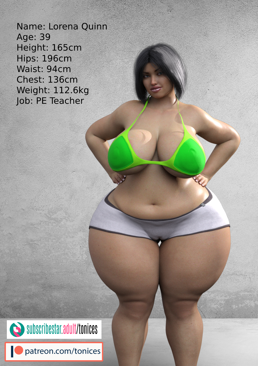 1girls, 3d, ass, big breasts, bimbo, bottom heavy, breasts, busty, character age, character bio, character height, character profile, character sheet, character weight, chest, cleavage, curvaceous, curvy, curvy figure, fat ass, female, female only, fit, fit female, gigantic ass, gigantic breasts, hips, hourglass figure, huge ass, huge breasts, human, hyper ass, large ass, large breasts, latina, legs, light skin, light-skinned female, lips, lorena quinn, massive ass, original, original character, reference sheet, thick, thick ass, thick hips, thick legs, thick thighs, thighs, three sizes, tonices, upper body, voluptuous, waist, wide hips
