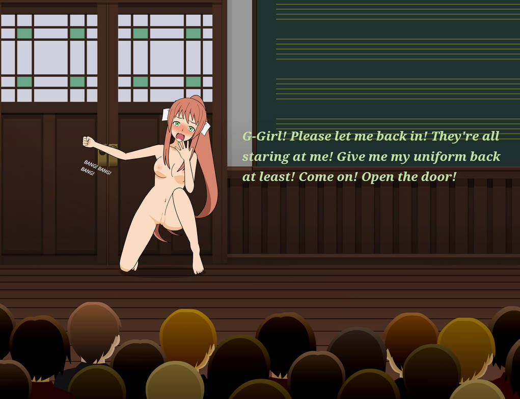 1girls 6+boys areolae barefoot breasts brexitaceattorney classroom completely_nude completely_nude_female doki_doki_literature_club embarrassed embarrassed_female embarrassed_naked_female embarrassed_nude_female enf exhibitionism female full_body kisekae locked_in monika_(doki_doki_literature_club) multiple_boys naked naked_female nipples nude nude_female open_mouth