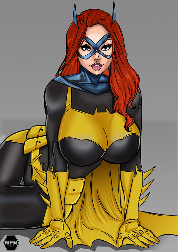 1girls, barbara gordon, batgirl, batman (series), big breasts, breasts, busty, curvy, curvy female, curvy figure, dc, dc comics, female, female only, fully clothed, gloves, human, light skin, light-skinned female, lipstick, long hair, mrfuzzynutz, red hair, solo, solo female, straight hair, superheroine, wide hips