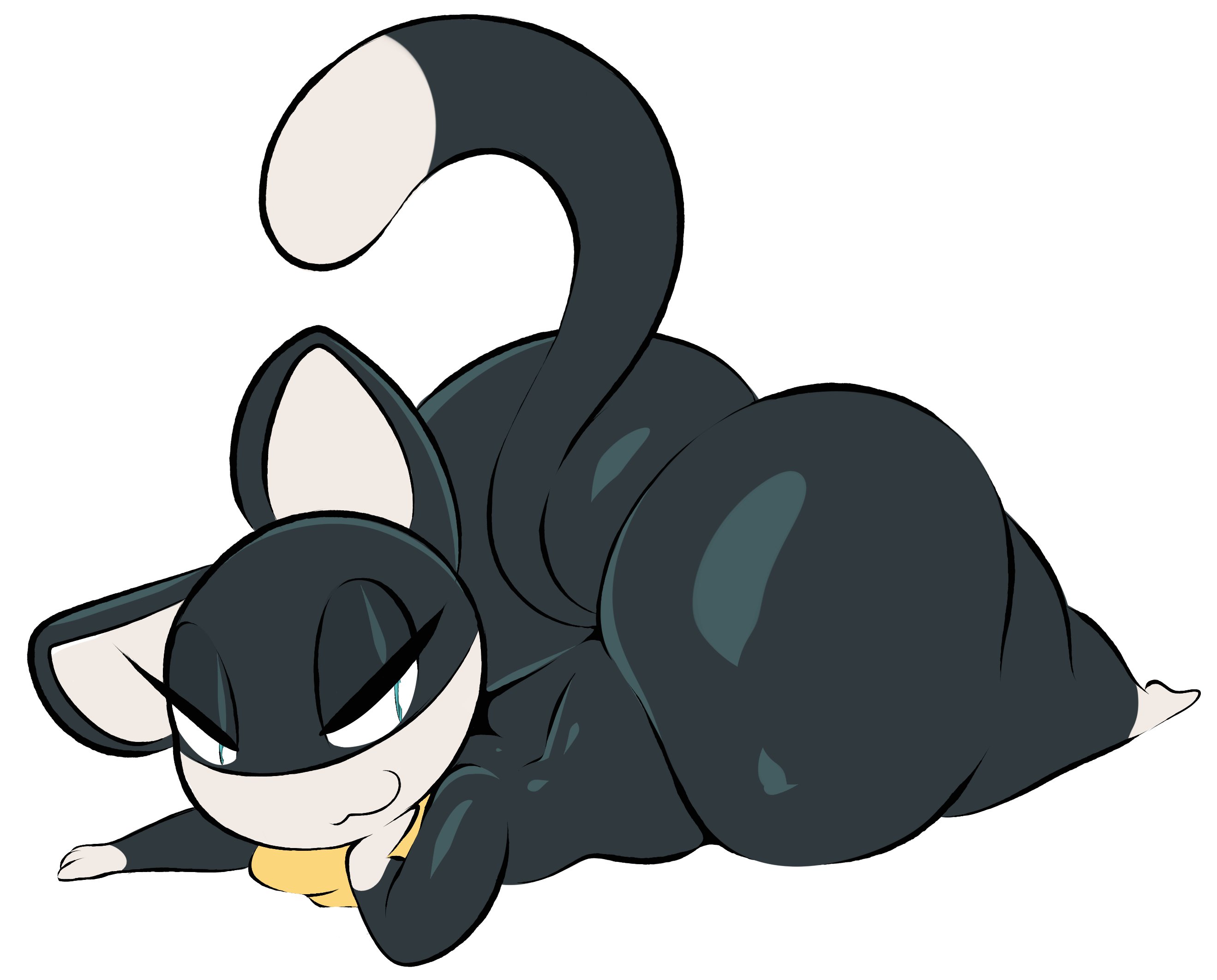arizonathevixen, ass, bedroom eyes, big ass, big butt, black fur, bubble ass, bubble butt, furry, huge ass, male, male focus, male only, morgana (persona), persona 5, seductive, solo, solo male, tagme