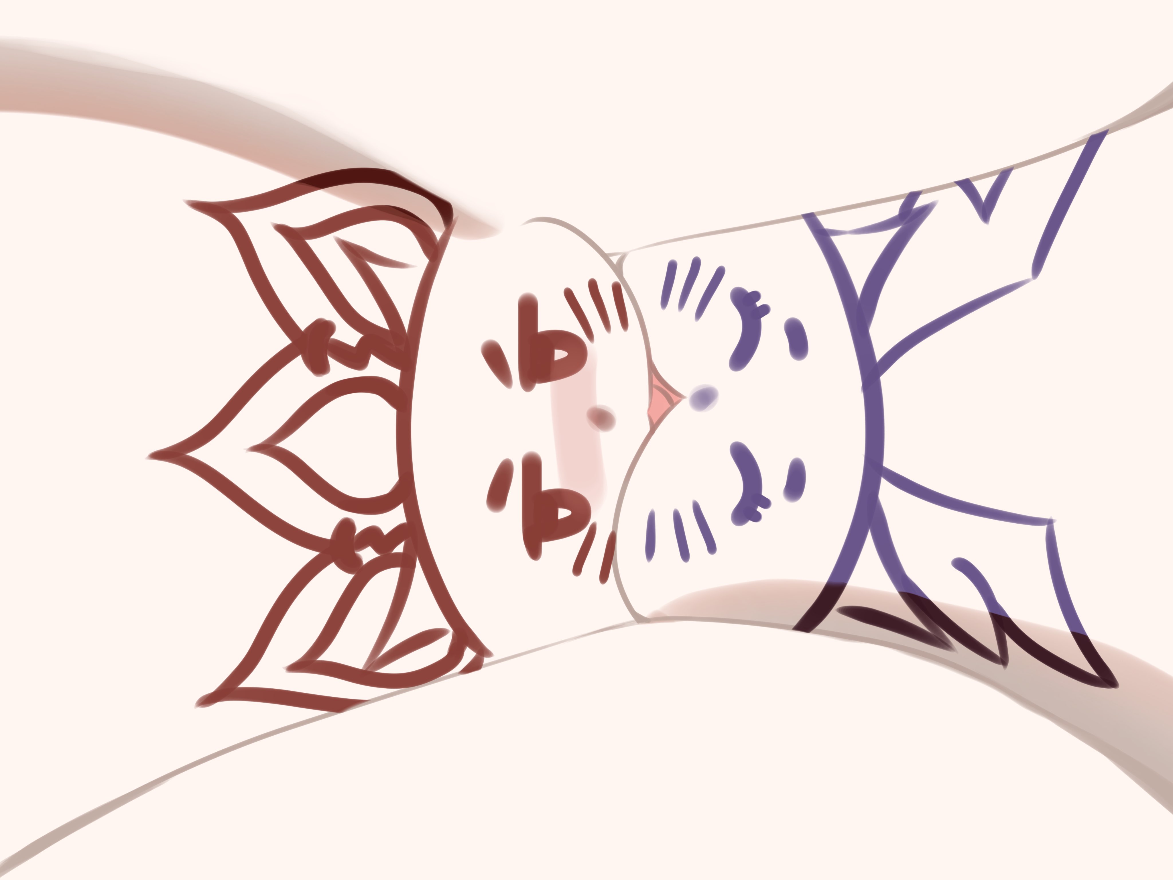 adorable, blue marker, body drawing, body writing, cartoony, cat drawn on pussy, cat shaped pussy, clitoris, columbina (genshin impact), cute, do you want to pet my cat (meme), drawing on body, genshin impact, hoyoverse, lesbian sex, mihoyo, naked, naked female, purple marker, pussies, pussies kissing, pussy, pussy kiss, red marker, romantic, rubbing pussies together, rubbing pussy, sandrone (genshin impact), tribadism, two females, yuri
