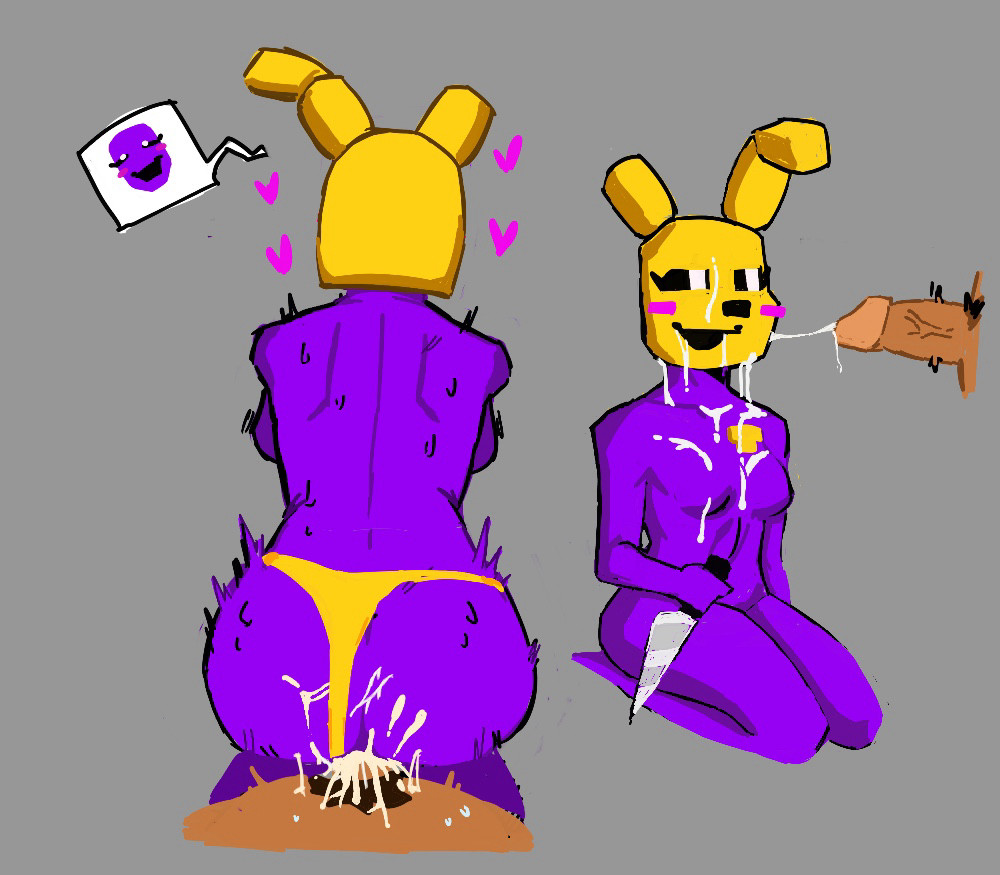 cum, cum in pussy, cum inside, cum on face, five nights at freddy's, fnaf, knife, mtf crossgender, penis, penis in pussy, purple guy (fnaf), rule 63, spring bonnie (fnaf), straight, wendy afton, william afton