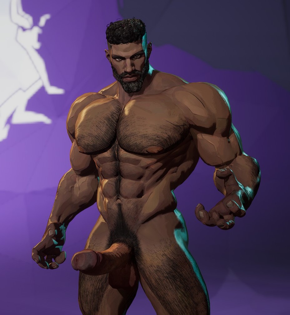 bara, beard, big penis, black panther (marvel rivals), black panther (marvel), boner, cock, dark skin, dark-skinned male, dick, erection, huge cock, male, male only, marvel, marvel comics, marvel rivals, mod, muscular, muscular male, nude mod, penis, screenshot, shuajo25, solo, solo focus, solo male, t'challa, thick penis, yaoi