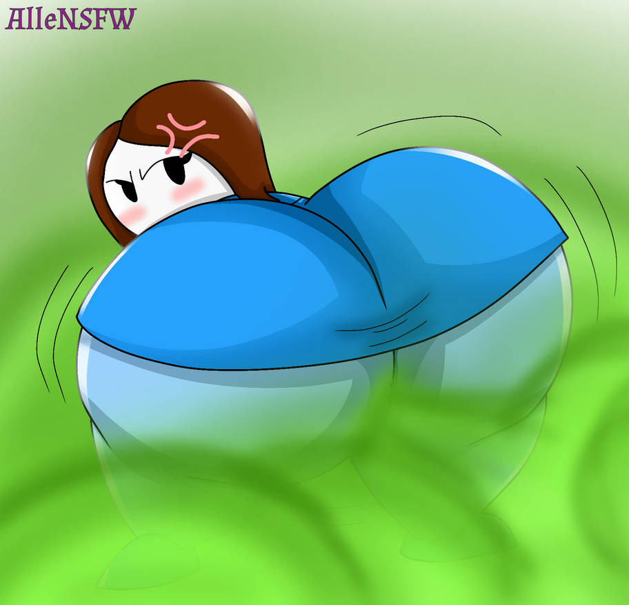 allensfw alternate_version_available angle ass ass_focus big_ass blush brap fart fart_cloud fart_fetish farting fat_ass green_fart irritated let_me_explain_studios meme rebecca_parham round_ass