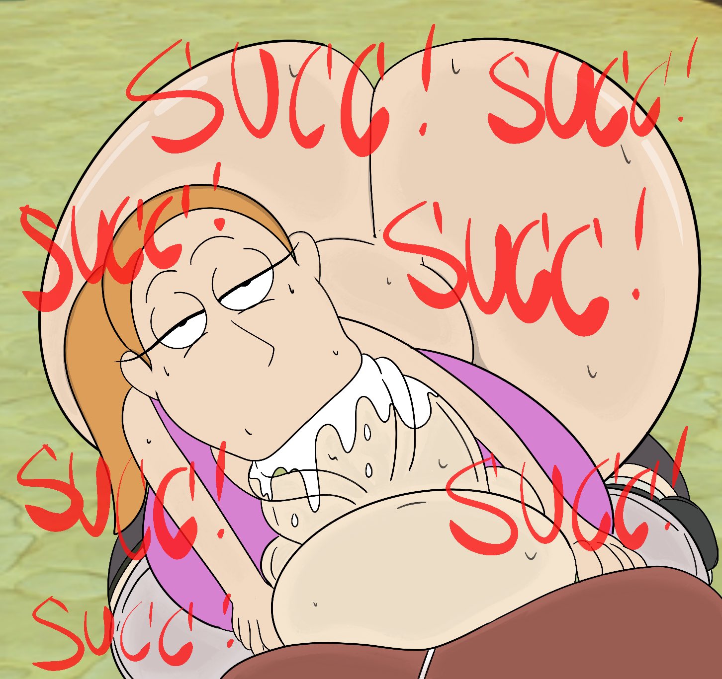 1futa, 1girls, 2023, adult swim, ass, balls, big ass, big breasts, big butt, big penis, blowjob, breasts, clothed, clothing, crossover, deepthroat, dialogue, duo, eastern and western character, english text, erection, fellatio, female, futa on female, futanari, huge ass, huge breasts, huge cock, human, hyper ass, intersex, large ass, light skin, light-skinned female, light-skinned futa, mostly clothed, naruto, naruto (series), orange hair, overweight, overweight futa, penis, rick and morty, sakura haruno, standing, summer smith, text, theslashfive, thick thighs, weird crossover, wide hips