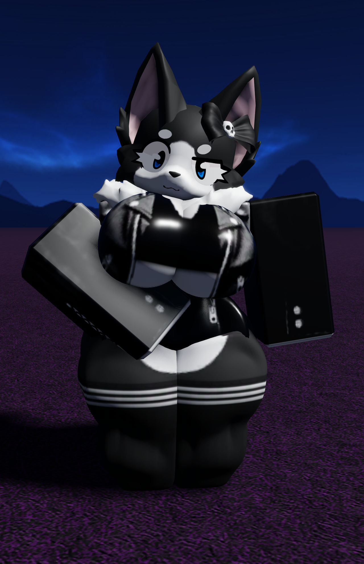 1girls, 3d, ass, big ass, big breasts, big butt, breasts, clothed, female, furry, hips, roblox, robloxian, sleepyreaperuwu, source request, tagme, wide hips