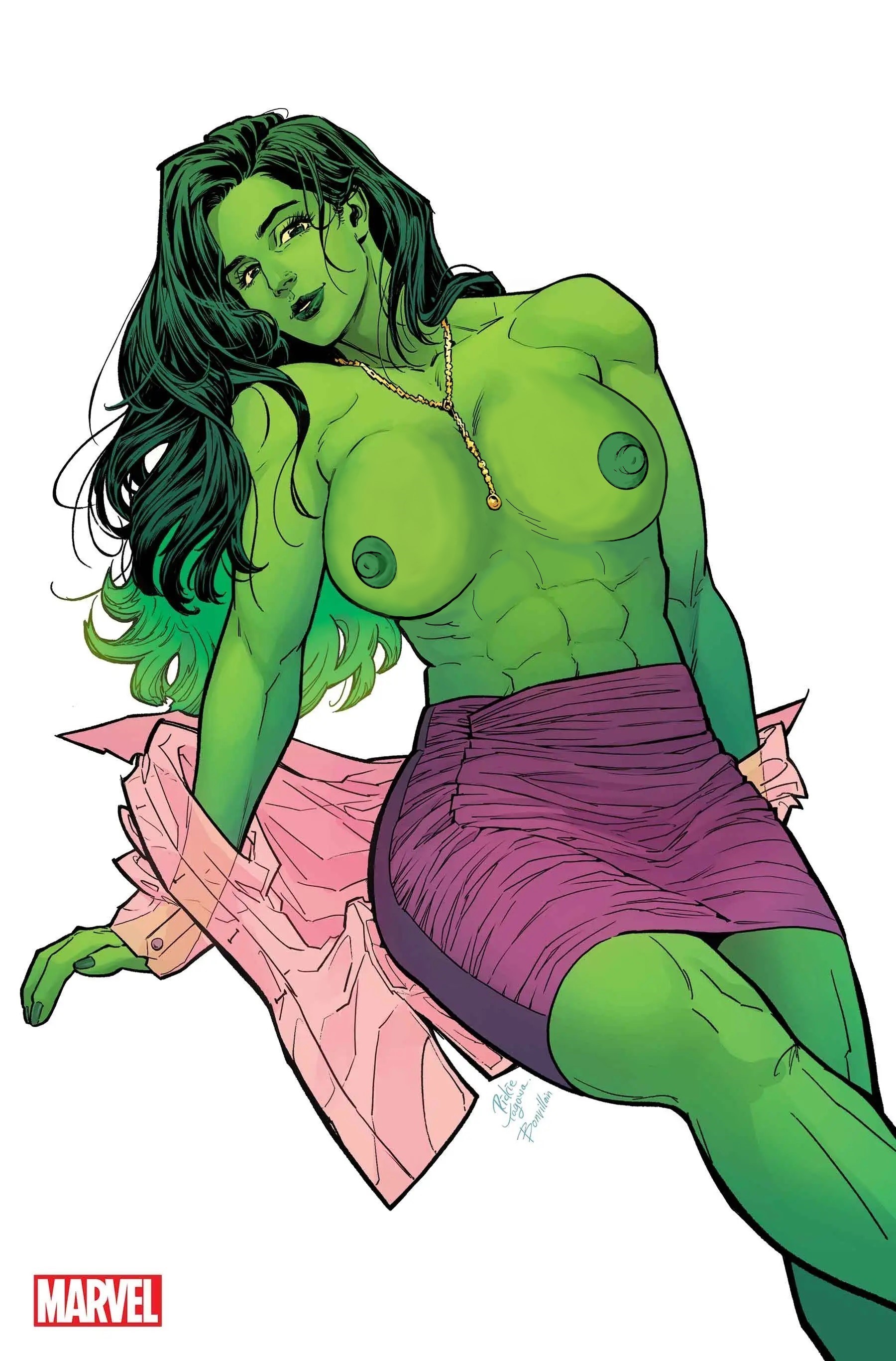 edit, female, green hair, green skin, marvel, marvel comics, rickie yagawa, she-hulk, tamra bonvillain