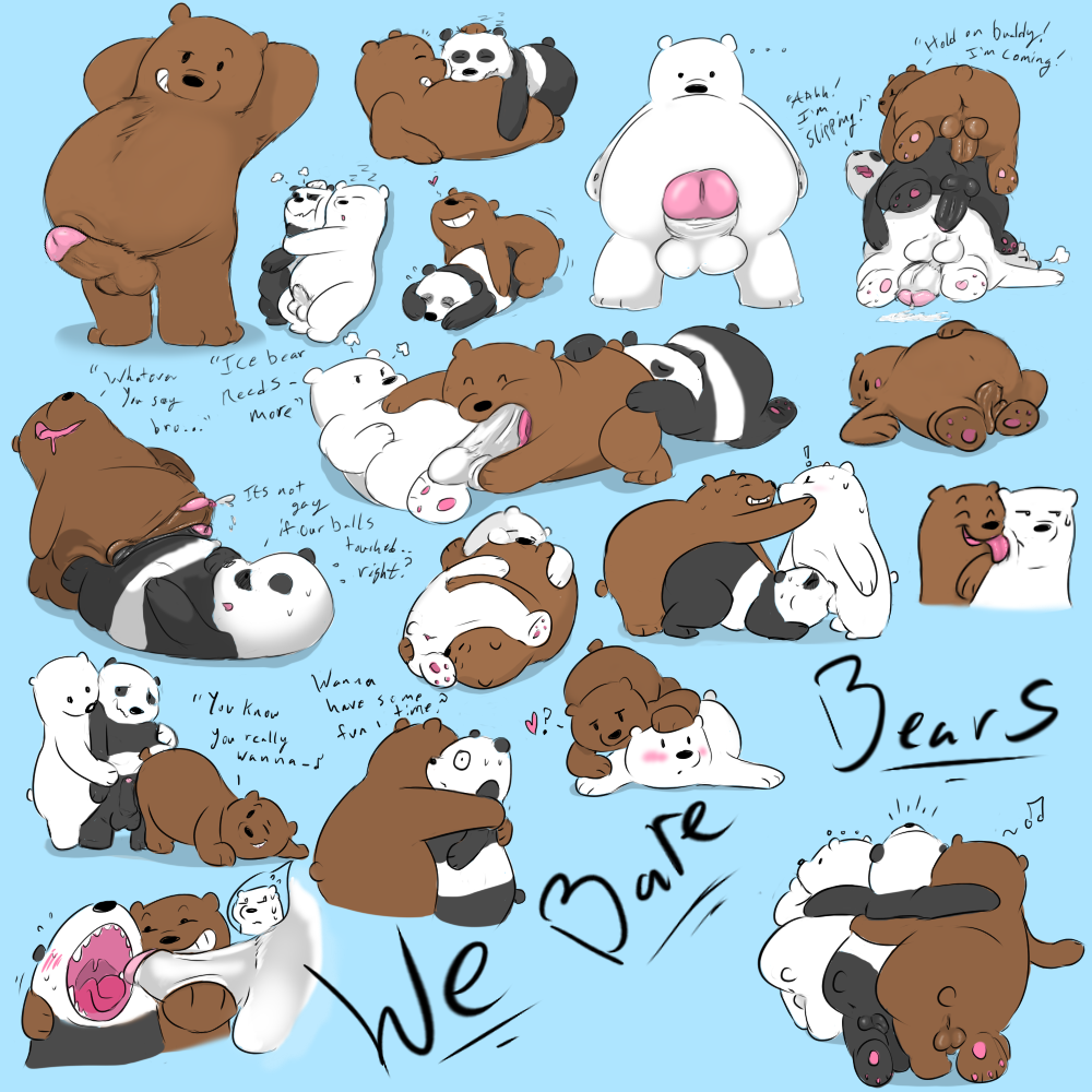 anthro bear da~blueguy gay grizzly_(wbb) grizzly_bear ice_bear incest panda panda_(wbb) tagme threesome we_bare_bears