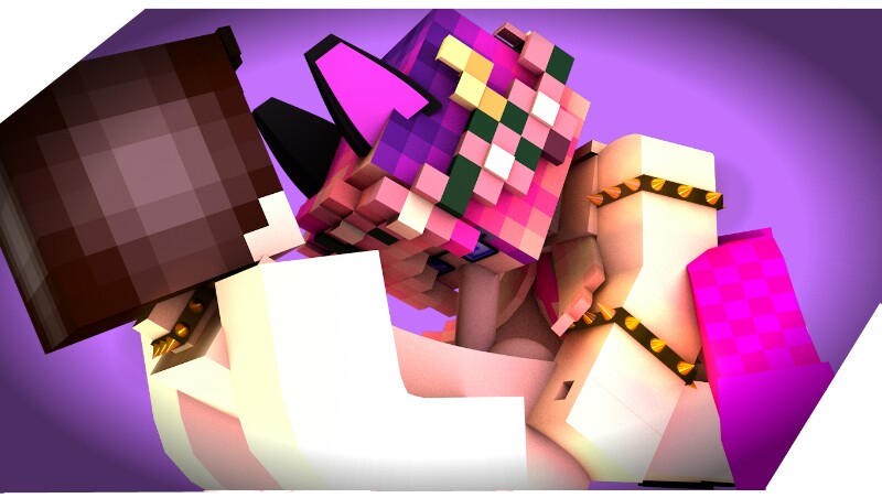 1boy 1girls 3d bisexual_(female) breasts cat_ears collar demon_boy erect_penis fellatio female glasses horny_female human_female humanoid male mine-imator minecraft multicolored_hair nude_female nude_male outside skyler_quinn spiked_armlet spiked_collar stockings super_twit_(supertwit) supertwit tagme