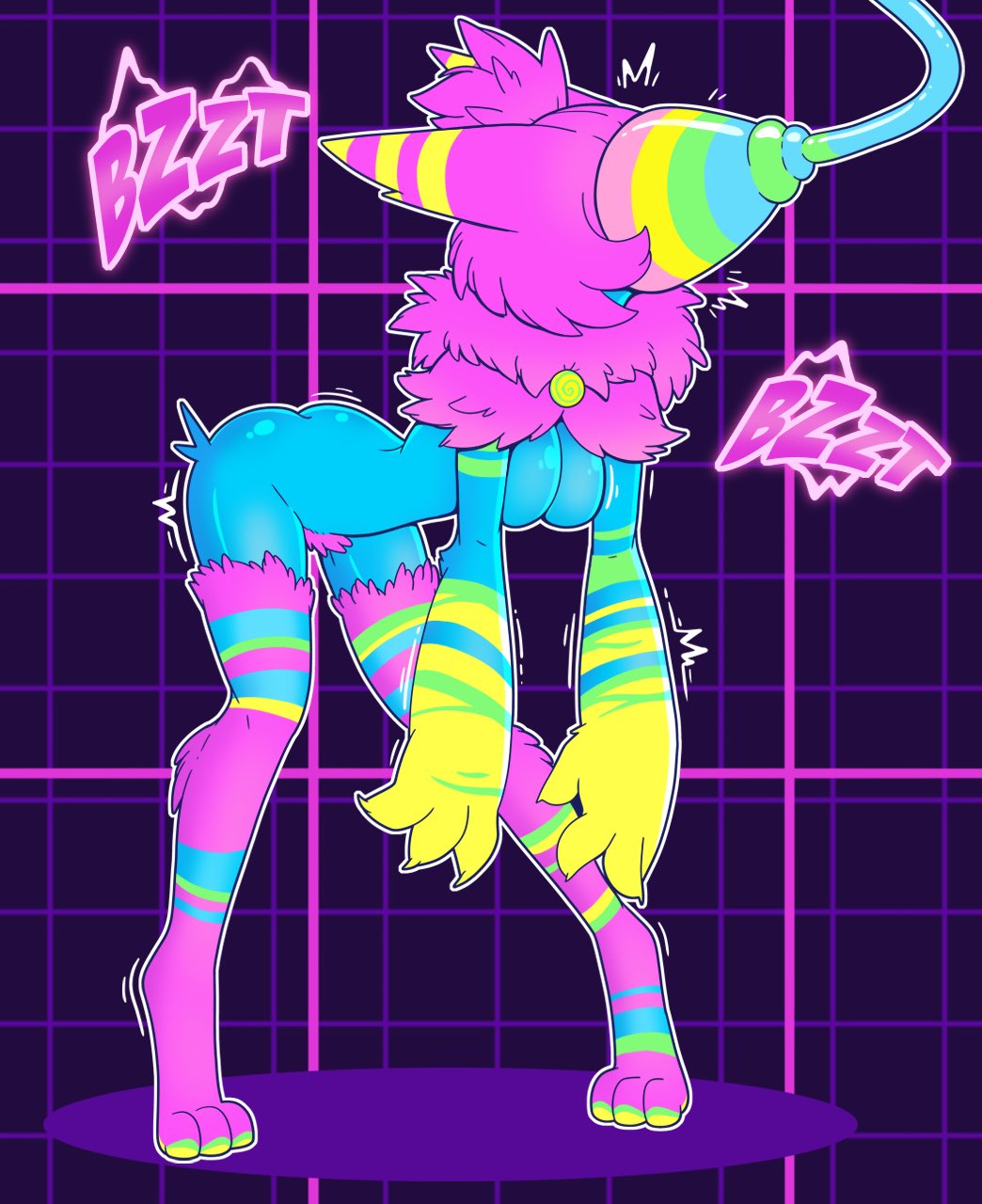 1girls amity_blight anthro deltarune drone droneification female female_only furry hypnosis identity_death mind_control nipples post_transformation pussy skin_color_change solo species_transformation straight_hair the_owl_house thighs transformation weird_crossover werewire wrenzephyr2