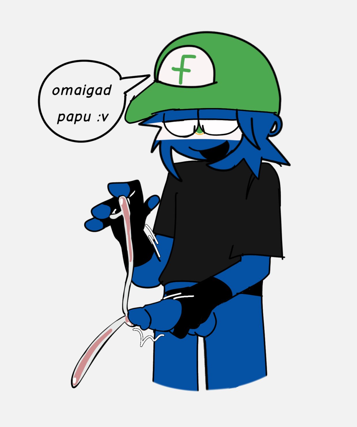 clover_loverboy countryhumans cum el_salvador_(countryhumans) fernanfloo jerkingoff no_pants spanish_text text upsidedown_penis