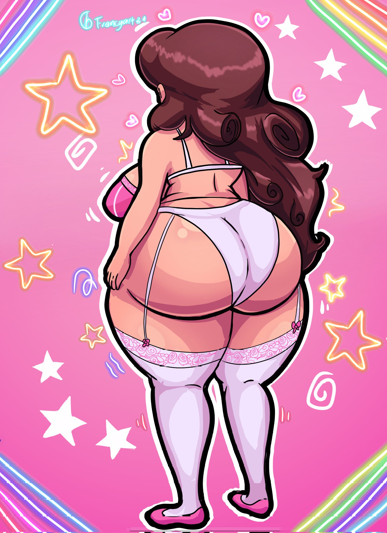 1girls, ass, big ass, big breasts, big butt, breasts, brown hair, cartoon network, female, female only, francyart34, huge ass, huge breasts, large ass, large breasts, larger female, light skin, light-skinned female, long hair, milf, panties, rose quartz (steven universe), sideboob, solo, solo female, solo focus, steven universe, stockings, thick, thick ass, thick thighs, thighhighs, thighs, wide hips