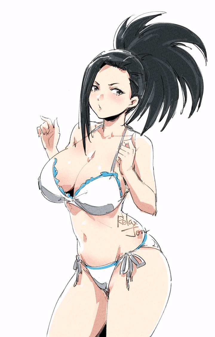 breasts momo_yaoyorozu my_hero_academia relaxjon underwear wide_hips