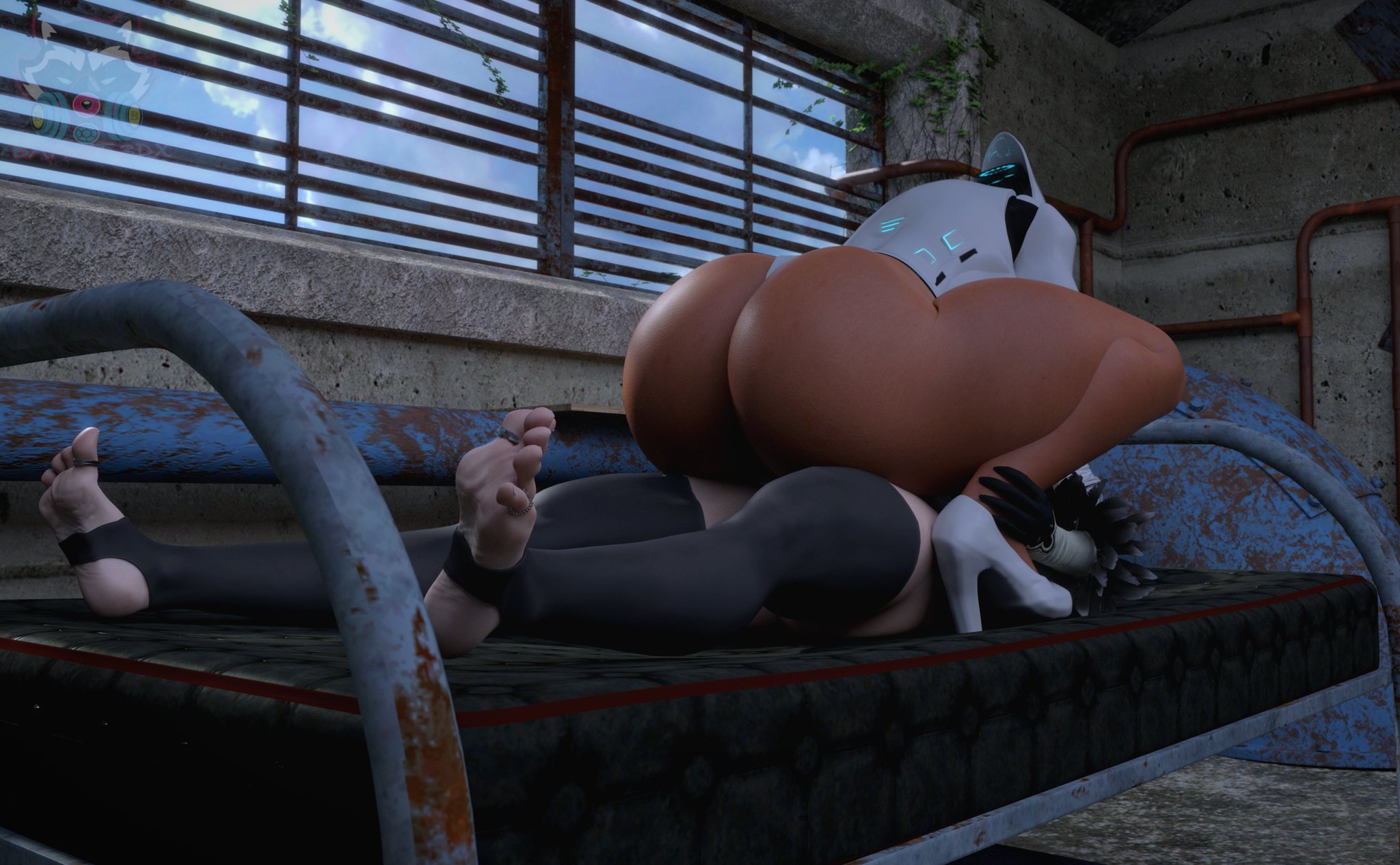 2girls, 3d, 5 fingers, android, ass, bandit3dx, big ass, big breasts, big butt, breasts, brown body, brown skin, bubble ass, bubble butt, crossover, cyborg, dark skin, dark-skinned female, faceless female, female, female focus, female only, gynoid, haydee, haydee (game), hips, huge ass, huge breasts, humanoid, interracial, interracial yuri, large ass, large breasts, legs, light skin, light-skinned female, metallic body, nier, nier (series), nier: automata, robot, robot girl, robot humanoid, thick, thick ass, thick legs, thick thighs, thighs, voluptuous, wide hips, yorha 2b