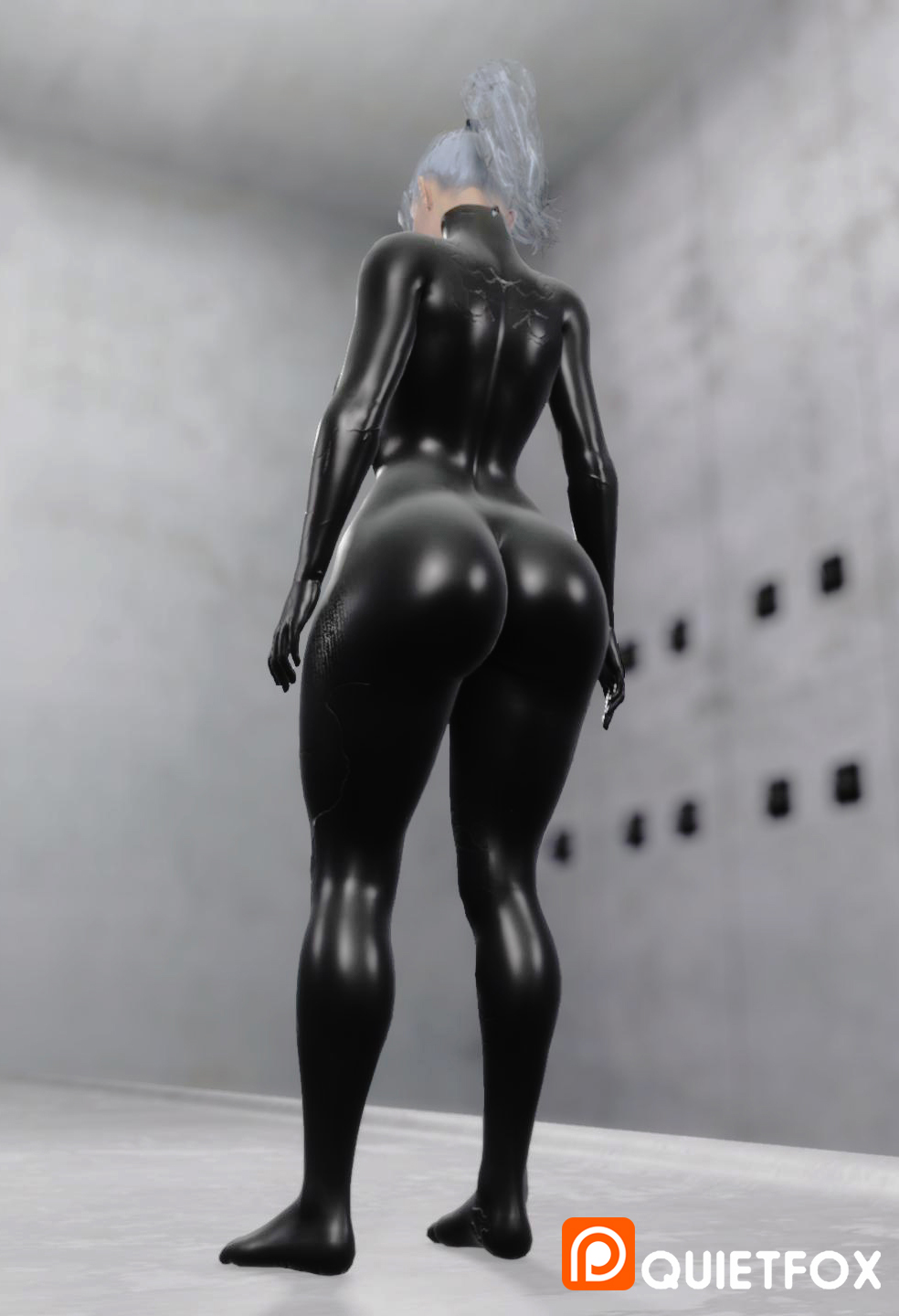 1girls 3d anal big_ass black_cat_(marvel) bodysuit corruption costume felicia_hardy female female_focus female_only goo huge_ass huge_breasts kronos_unveiled latex latex_bodysuit light-skinned_female light_skin marvel possession quietfox98 rooftop she-venom silver_hair solo_female spider-man_(ps4) spider-man_(series) superheroine symbiote thick_thighs tight_clothing transformation transformation_sequence venom venom_(marvel) white_hair wide_hips