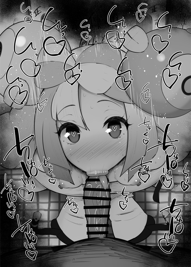 :>=, 1boy, 1girls, bar censor, bare shoulders, big penis, black and white, blowjob, blush, breasts, censored, dark skin, dark-skinned male, detailed background, drooling, erect nipple, erect nipples, eyelashes, fellatio, female, female focus, heart, heart-shaped pupils, human, indoor, inside, interracial, iono (pokemon), kurotama, licking, licking penis, long hair, looking at viewer, male, male pov, monochrome, multicolored hair, nipples, noseless, oral, oral sex, partial male, penis, penis licking, pokemon, pokemon sv, room, saliva, shiny, shiny skin, sketch, small breasts, sound effects, squatting, straight, sweat, text, tied hair, tongue, tongue out, toony, twintails, vein, veins, veiny, veiny penis, video game, video games