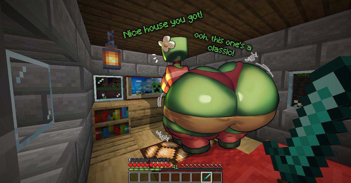 1girls, ass, ass bigger than head, ass bigger than torso, big ass, big breasts, breasts, bubble ass, bubble butt, bursting butt, creeper (minecraft), enormous ass, female, huge ass, huge breasts, hyper, hyper ass, massive ass, minecraft, solo, tagme, talking, talking to viewer, text, undergroundj, what