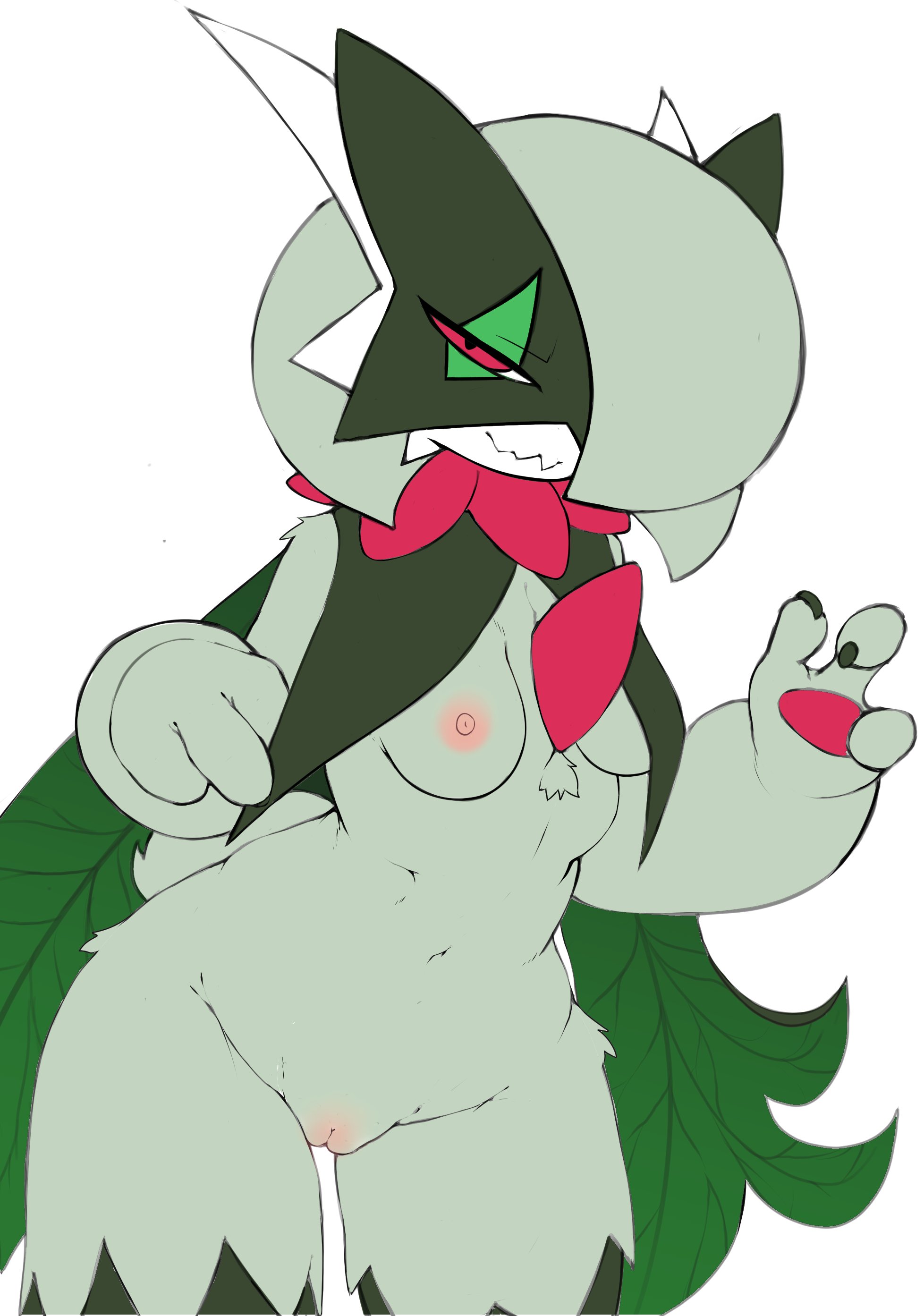 anthro, anthro only, female, female anthro, female only, fir3born, furry female, fusion, gardevoir, meowscarada, nipples, pokemon, pokemon (species), pokemon fusion, pokemon sv, pussy