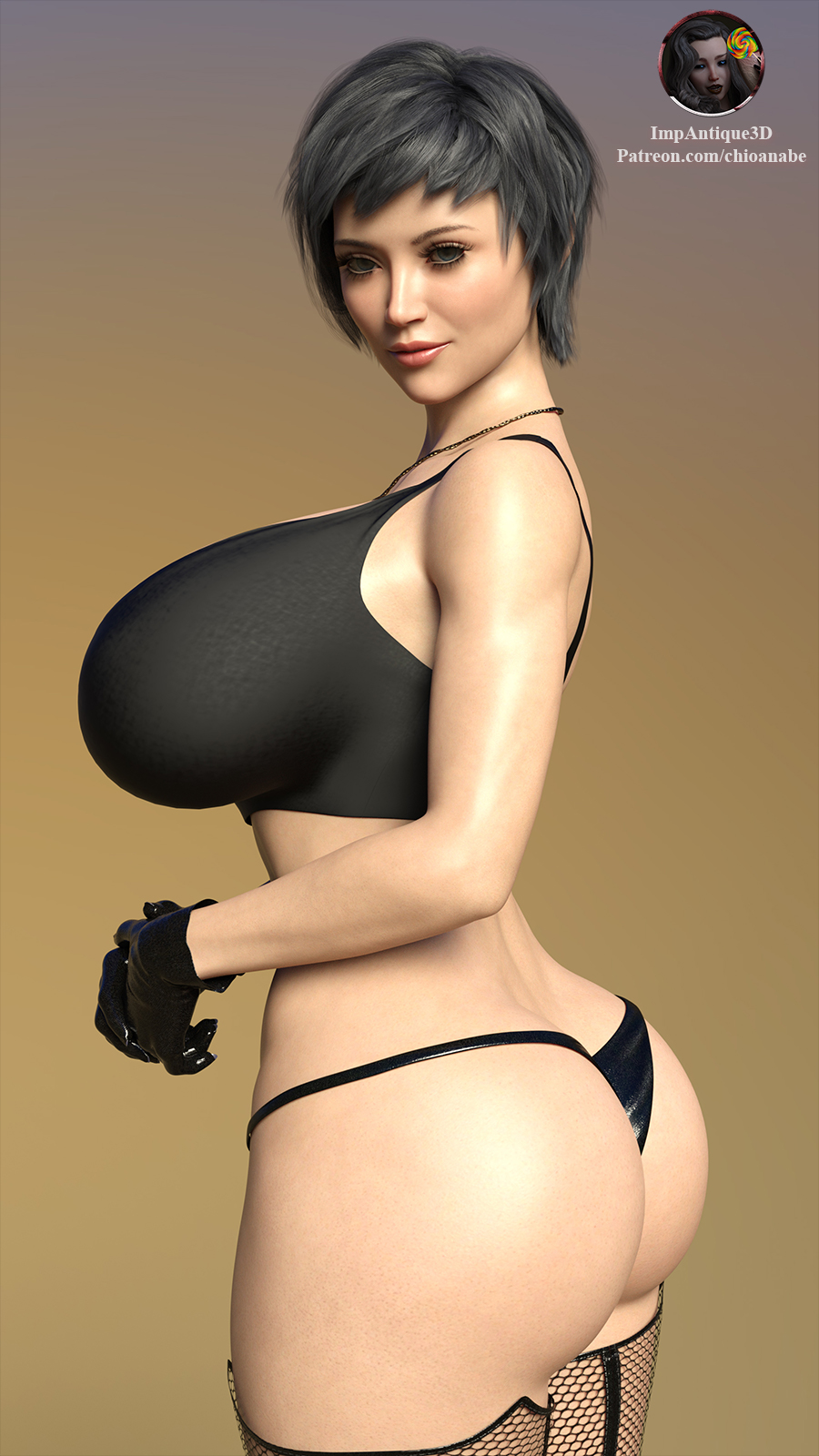 1girls 3d 3d_(artwork) ass athletic athletic_female big_breasts breasts busty cleavage clothing curvaceous curvy curvy_figure digital_media_(artwork) eyebrows eyelashes eyes female female_focus female_only fit fit_female hair hips hourglass_figure huge_breasts human impantique3d large_breasts legs light-skinned_female light_skin lips looking_at_viewer original original_character thick thick_legs thick_thighs thighs top_heavy upper_body voluptuous waist wide_hips