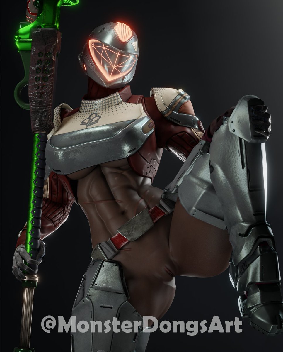 1girls 3d abs armor bottomless bottomless_female bungie dark-skinned_female dark_skin destiny_(game) destiny_2 exposed exposed_pussy exposed_torso faceless_female faceless_forefront female guardian_(destiny) helmet leg_up looking_at_viewer monsterdongsart muscular muscular_female scar scared scars standing stomach thick thick_thighs thigh_highs titan_(destiny) visor weapon