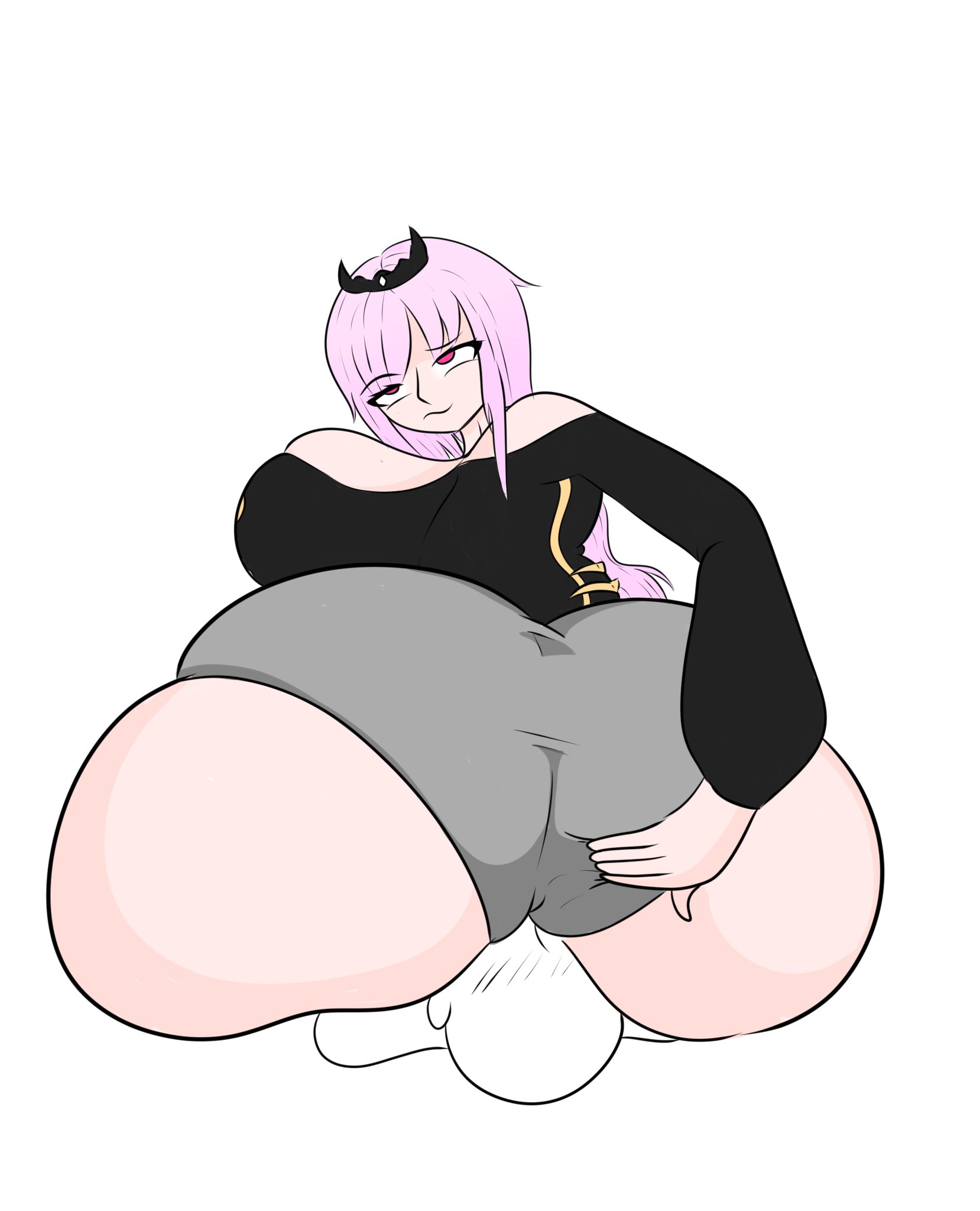 anon, ass, big ass, butt crush, facesitting, fat, fat ass, female, hololive, hololive english, huge ass, huge butt, jun-, massive ass, massive butt, massive thighs, mori calliope, overweight female, pink hair, sitting on face, sitting on person, virtual youtuber