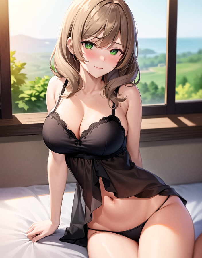 1girls, ai generated, curvy body, curvy female, curvy figure, female, female focus, female only, genshin impact, green eyes, lingerie, lisa (genshin impact), looking at viewer, seductive look, stable diffusion, underwear, voluptuous, voluptuous female