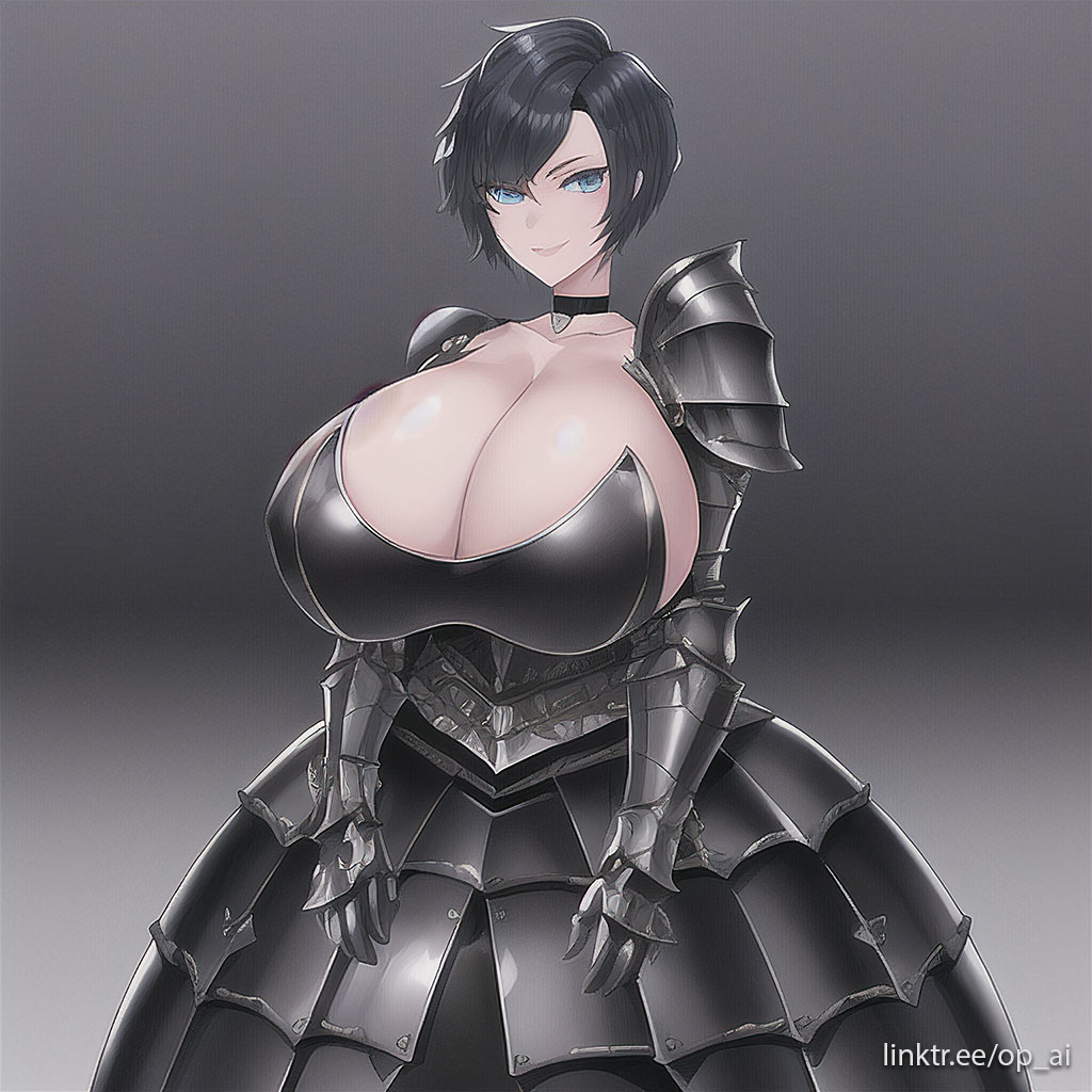 ai_generated armor huge_breasts op_ai short_hair