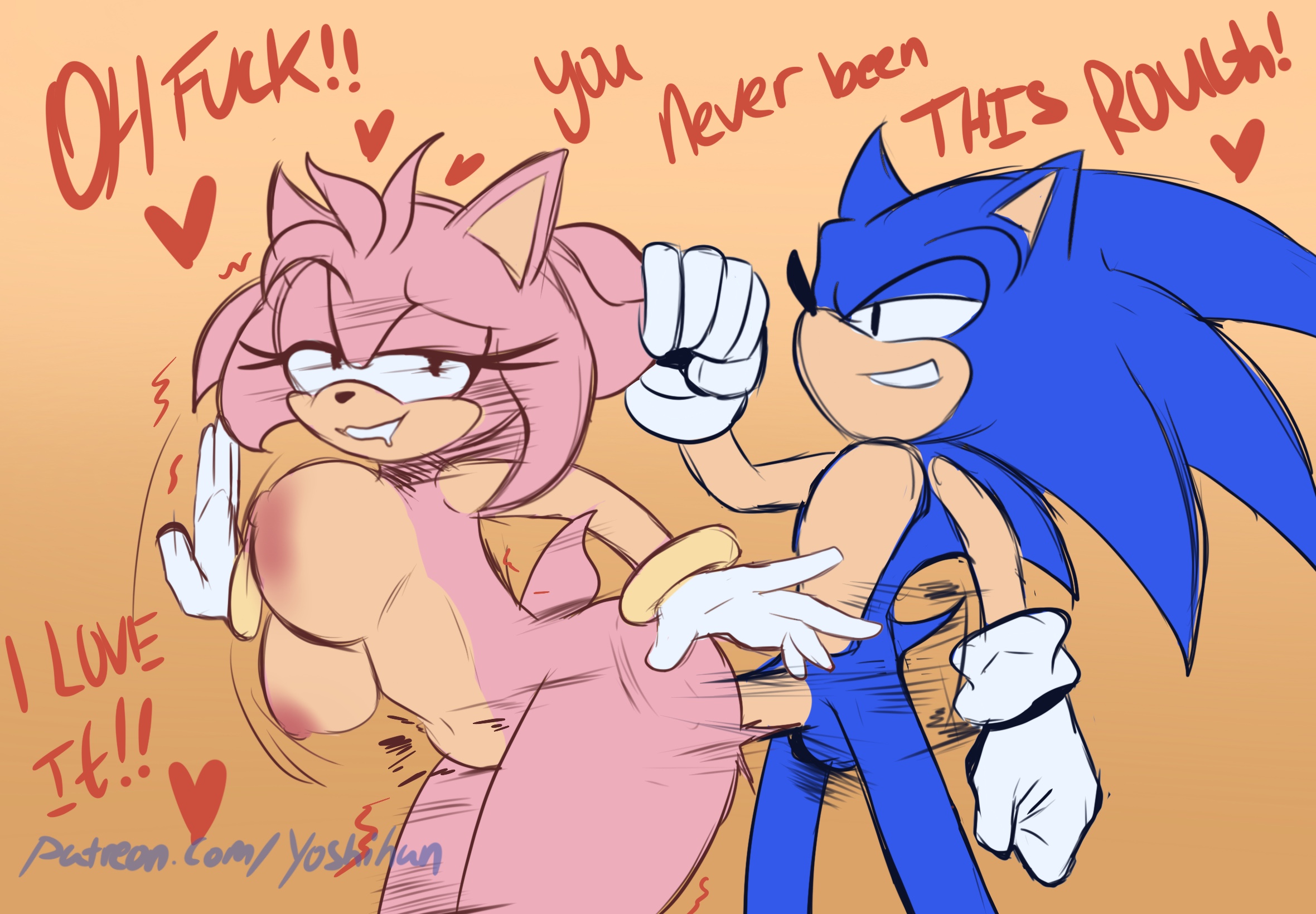 amy rose, belly, belly bulge, big ass, big balls, big breasts, big butt, big nipples, big penis, big thighs, blue body, blue eyes, blue fur, blue hair, blue skin, colored, curvy, curvy body, curvy female, curvy figure, curvy hips, curvy thighs, doggy position, doggy style, doggystyle, fully nude, furry, furry ass, furry breasts, furry ears, furry female, furry male, furry only, furry tail, gloves, hedgehog, hedgehog boy, hedgehog ears, hedgehog girl, huge balls, huge breasts, huge cock, huge thighs, humanoid, naked, naked female, patreon, patreon exclusive, patreon link, patreon logo, patreon url, patreon username, pink body, pink eyes, pink fur, pink hair, pink nipples, pink skin, pulling hair, simple background, sonic (series), sonic the hedgehog, sonic the hedgehog (archie), sonic the hedgehog (comics), sonic the hedgehog (idw), sonic the hedgehog (series), speed lines, standing, standing doggy style, standing sex, swaying breasts, swinging breasts, white gloves, yoshihan