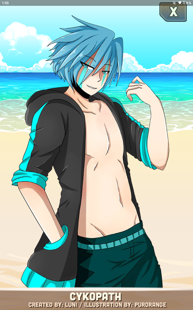 cyan_eyes cykopath_(gacha_world) gacha gacha_resort gacha_world hes_so_hot male_only official_art resort_cykopath thanisama