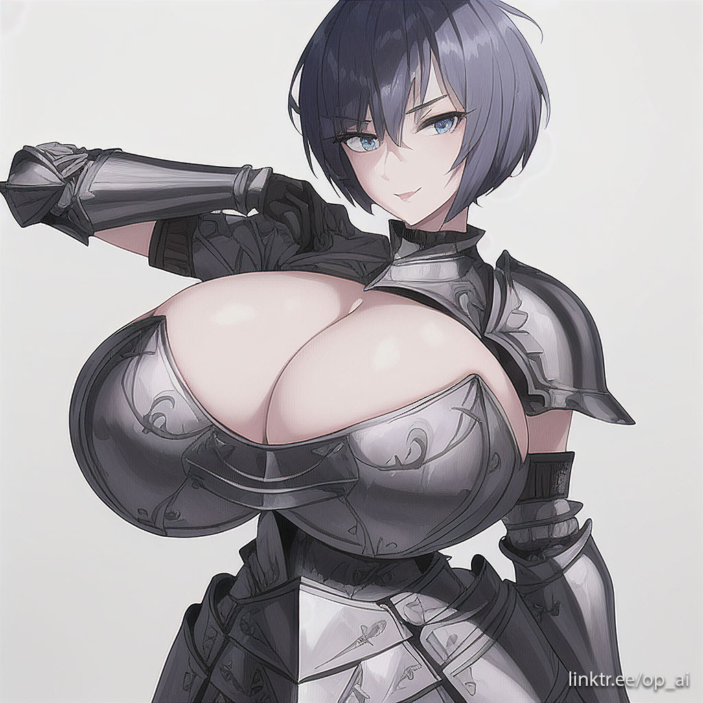 ai_generated armor huge_breasts op_ai short_hair