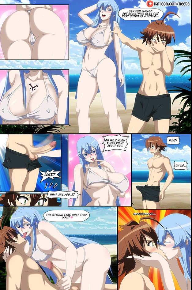 age_difference akame_ga_kill! ass_closeup ass_focus beach beach_sex bikini blue_eyes blue_hair blue_hair_female blush blushing boner boner_in_pants breast_close-up breast_focus breasts_close-up breasts_focus brown_hair brown_hair_male bulge bulge_through_clothing butt_close-up closed_eyes cock_in_hand embarrased embarrassed erection erection_under_clothes erection_under_clothing esdeath_(akame_ga_kill!) eyes_closed eyess_closed french_kiss french_kissing green_eyes hand_on_cock hand_on_penis handjob hands_on_cock hands_on_penis kiss kissing long_blue_hair long_hair making_out neeba older_female older_female_and_younger_boy older_female_younger_male older_woman_and_younger_boy older_woman_and_younger_man penis_in_hand shocked sticking_out_tongue straight stroking stroking_cock stroking_penis surprised swimming_trunks swimsuit swimwear tatsumi_(akame_ga_kill!) tongue_kiss tongue_kissing tongue_out white_bikini white_swimsuit white_swimwear younger_male